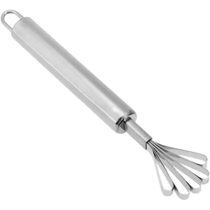 Instrument pentru scos miez de cocos, inox, 19.3x3.6cm, argintiu