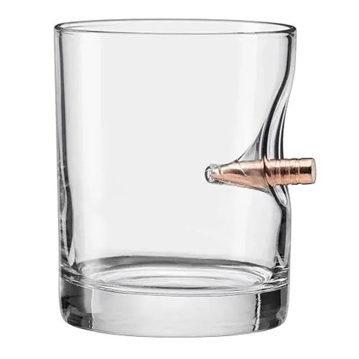 Pahar whiskey 33cl sticla groasa transparent