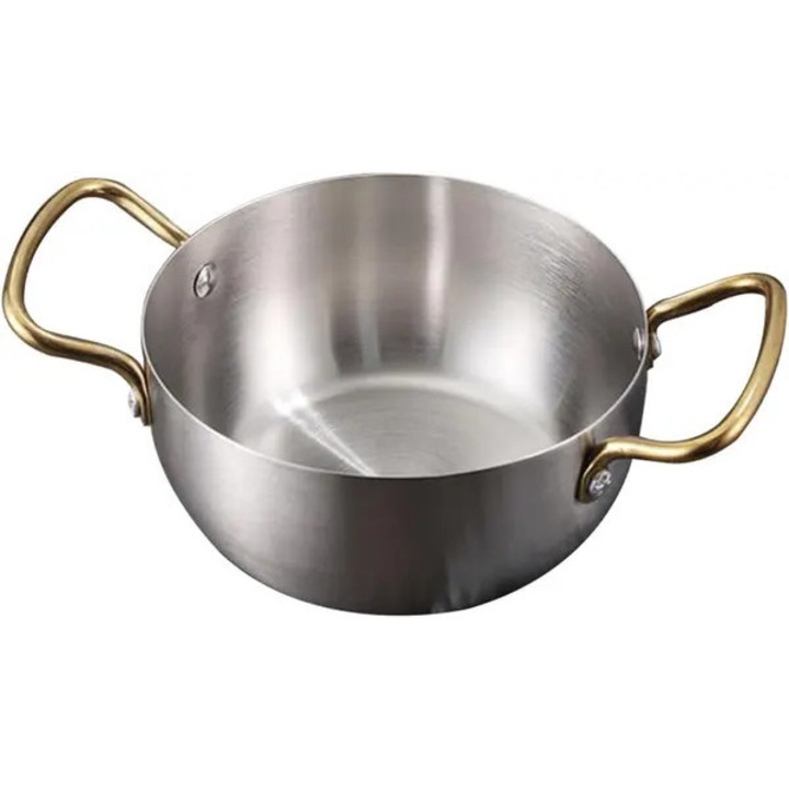 Oala inox 18 cm, manere duble, pentru supe si fructe de mare