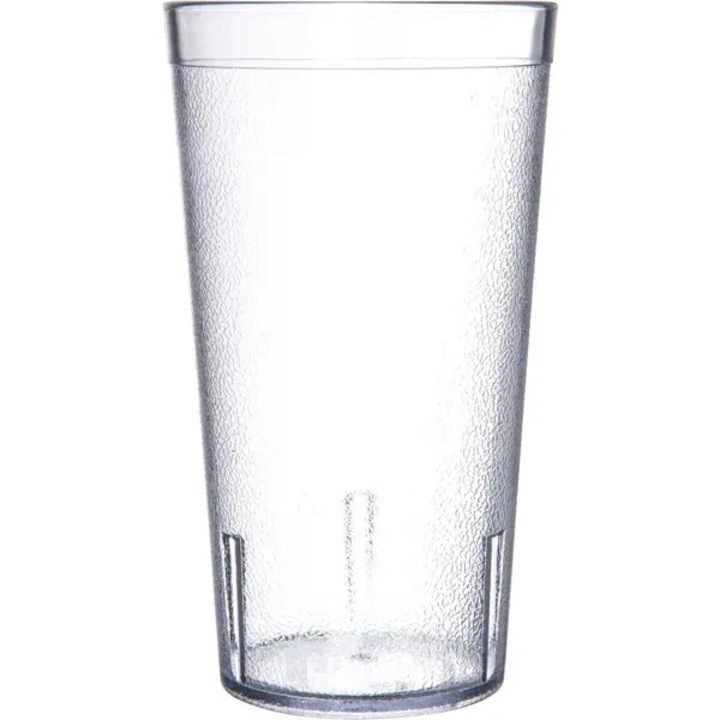 Cana plastic transparent 240ml 7x10.5cm
