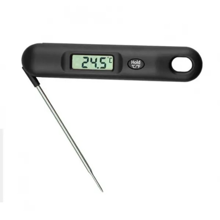 Termometru bucatarie digital, otel alimentar, pliabil, negru, -50x300°C