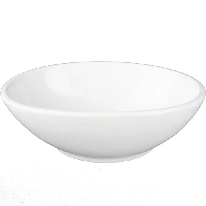 Bol oval set 12 buc alb 15x11x5cm portelan