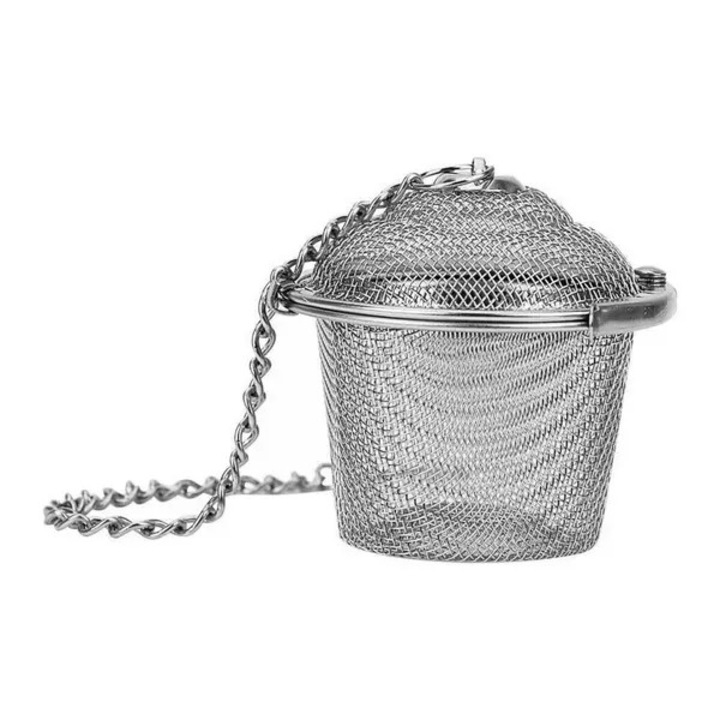 Infuzor ceai din otel inoxidabil, 3x3x4.5 cm, argintiu