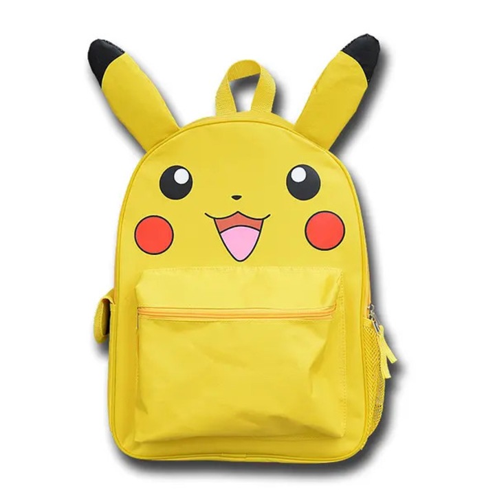 Pikachu Hátizsák 31x18x40cm többszínű nagy kapacitású