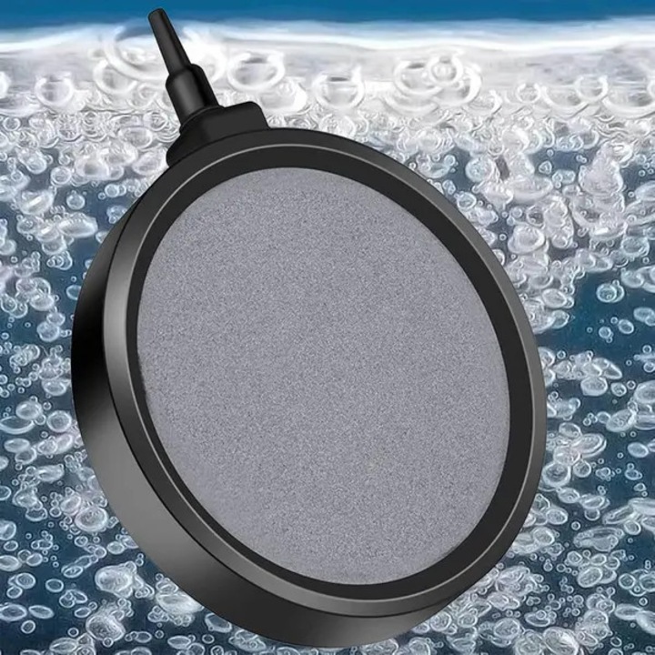 Piatra de aer durabila pentru acvariu si iaz, disc mare, conectabila 4mm/8mm, rezistenta, 10x10cm