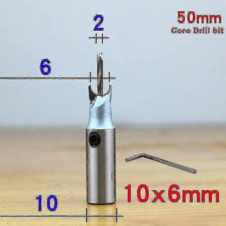 Freza convexa, 10mm, aliaj, 10x10mm