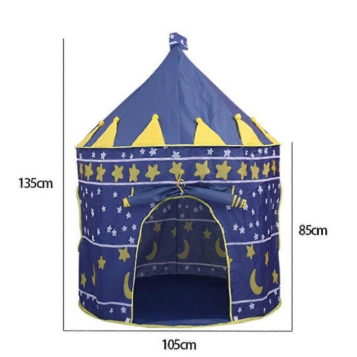 Cort de joaca pliabil tip tipi pentru copii baieti, castel, portabil