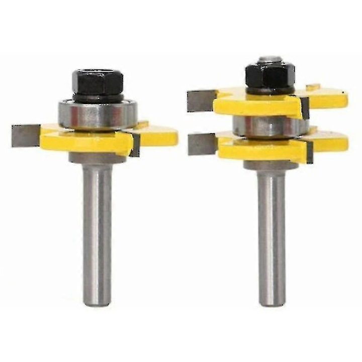 Set freze lemn T 8mm, 3/4 inch, 3 fluiere, multicolor