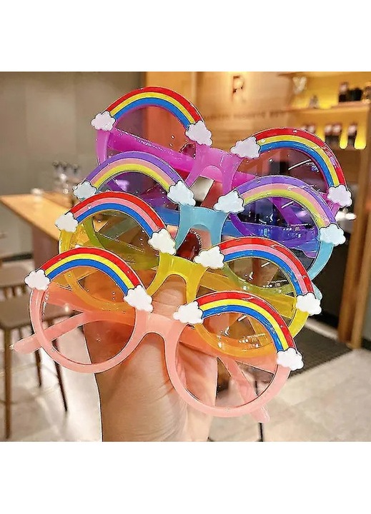 Ochelari de soare copii rotunzi multicolor 13x5cm UV400