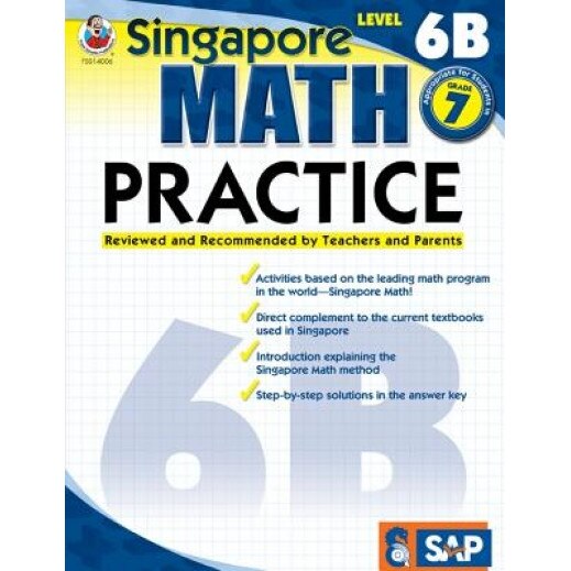 Singapore Math Practice Level 6B, Grade 7,