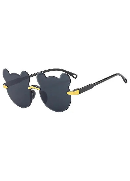 Ochelari de soare copii urs negru 12,9x5,3cm