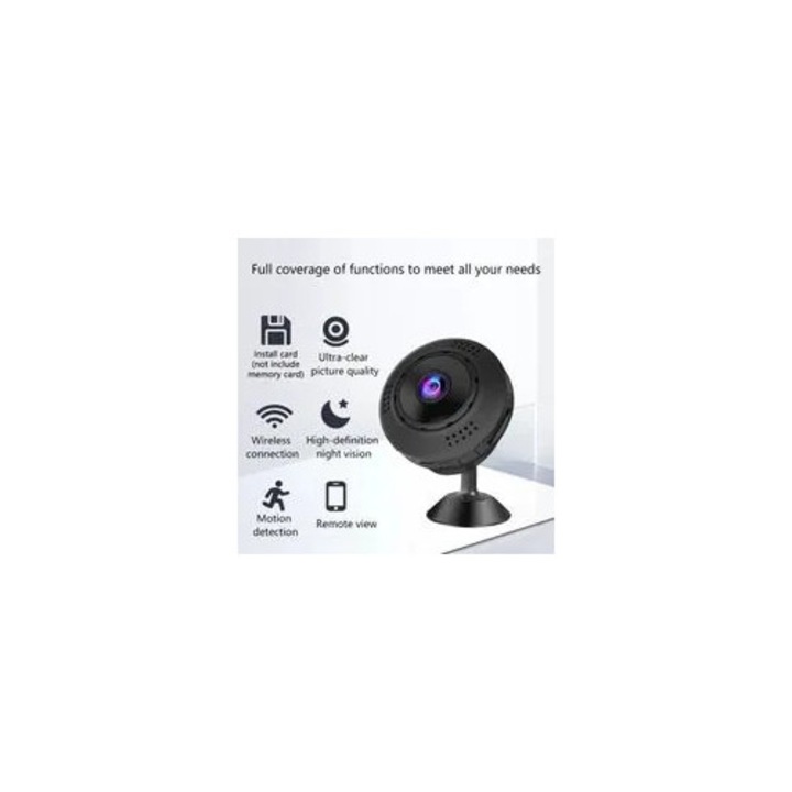 Camera supraveghere wireless, HD, vedere nocturna, interior, fara fir