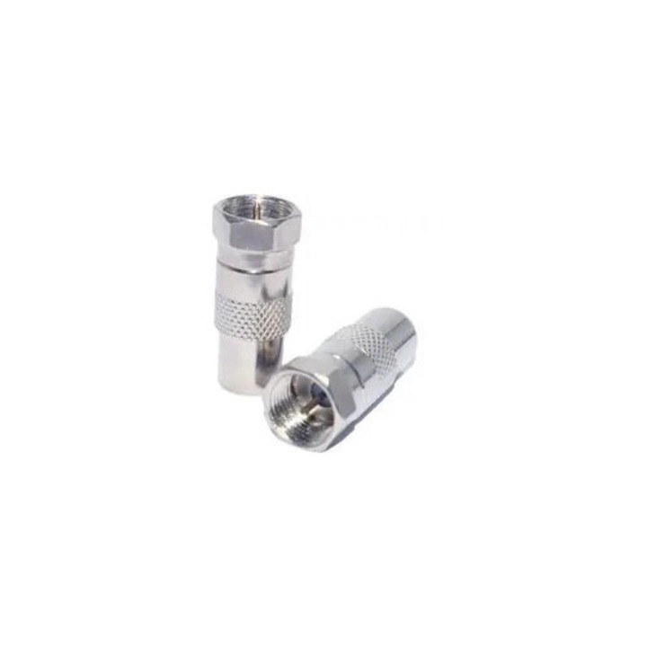 Antena RF tip F, filet imperial, 9.5m, nichelata