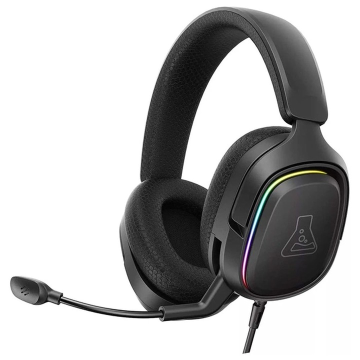 Căștile de gaming The G-Lab Korp Mercury Negru, 307735, Microfon/Căști