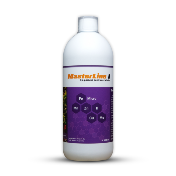 Masterline I, Mikrotápoldat akváriumi növényeknek, Akváriumi növénytáp,1000 ml
