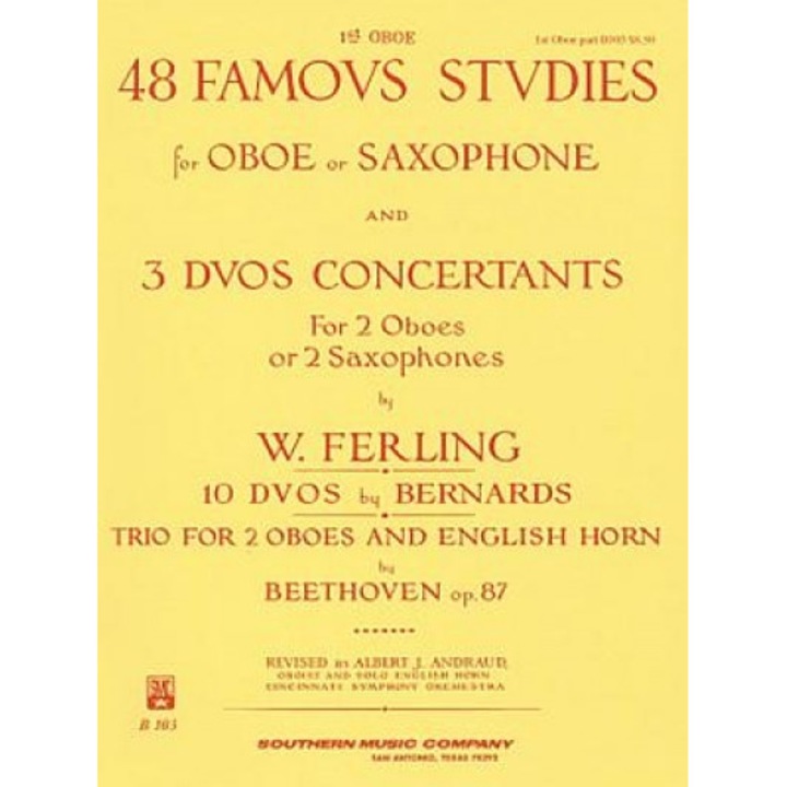 48 Famous Studies, (1st and 3rd Part): Oboe, Wilhelm Ferling (Composer)
