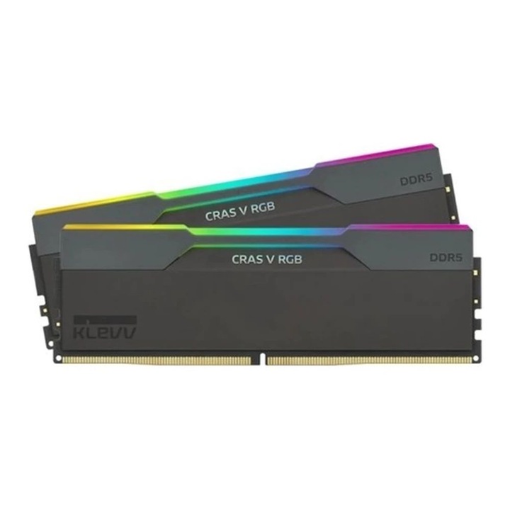 Memorie Corsair Vengeance DDR5, 32GB, KIT 2x16GB, 6000MT/s, C36, 1.30V, XMP&EXPO, Gri, RGB