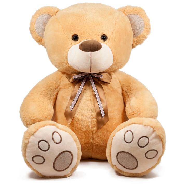 Плюшено мече Amek toys с двойна панделка, 60 см