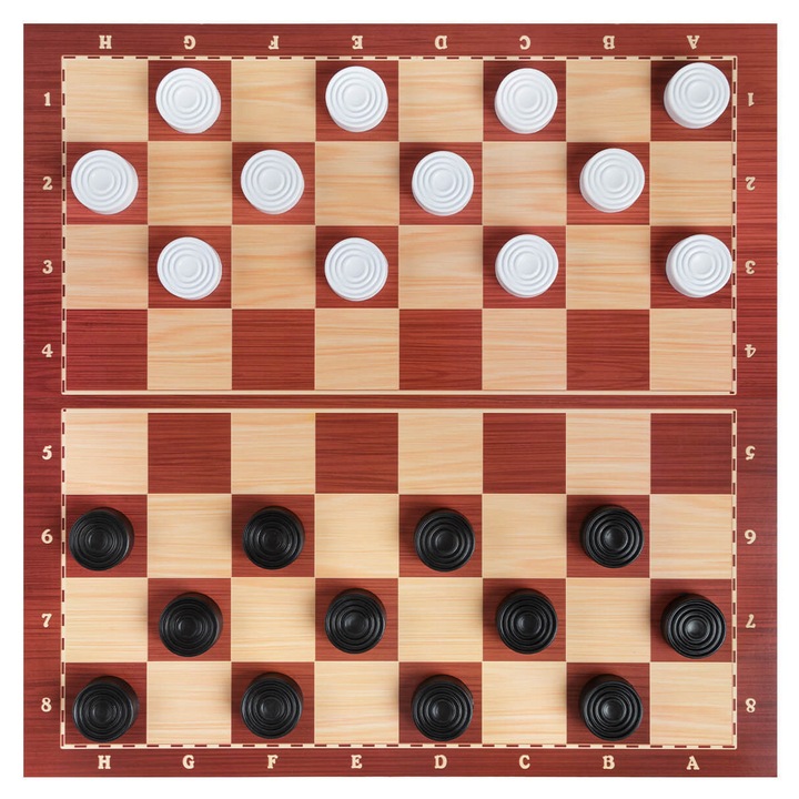 Настолна игра Bamsic 2 в 1, табла и шашки