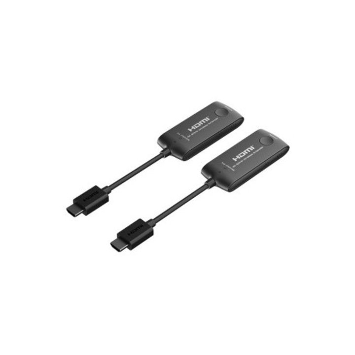 Extender Wireless, 5GHz, HDMI 2.0 4K60Hz, transport semnal la max.20m, Alimentare prin cablu USB, Transmitator si Receptor