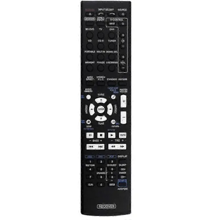 Telecomanda de inlocuire AXD7565 compatibila cu Pioneer VSX-324-K/VSX-819H/VSX-828-S/VSX-921, negru, 2 x AAA