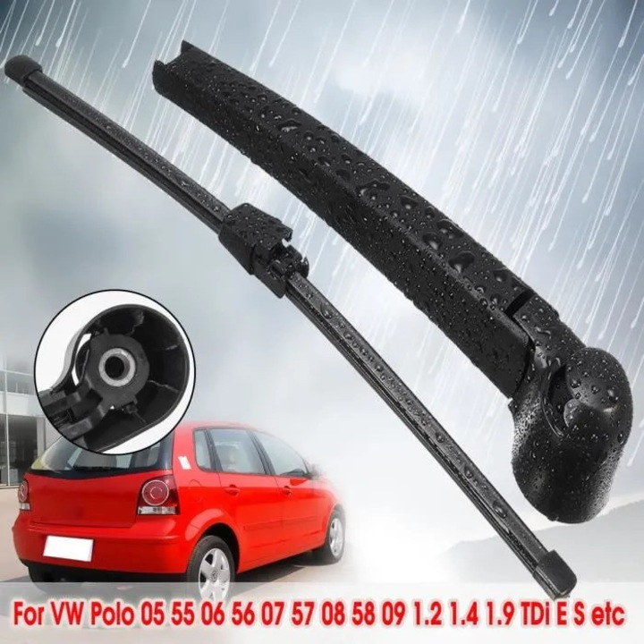 Lame stergator spate 325mm negru metalic pentru VW Polo 1.2-1.9 TDi