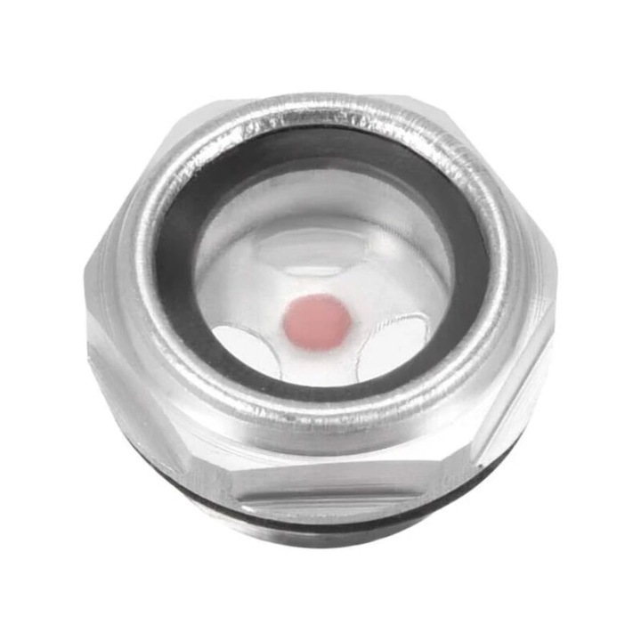 Indicator nivel ulei compresor, aliaj aluminiu, filet 1/2PT, 26x15mm