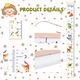Toisa lemn copii design animal multicolor 150x20cm