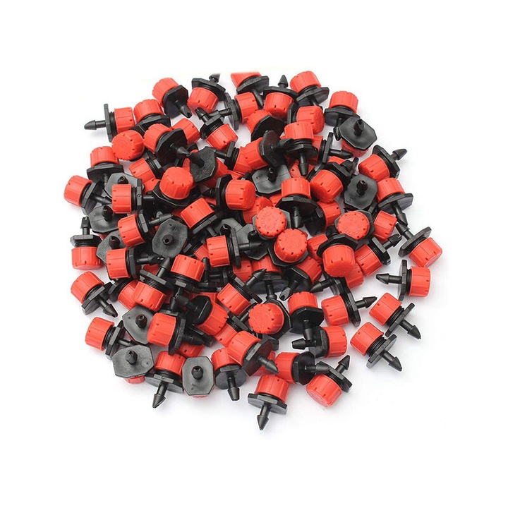 Set 200 picuratoare reglabile irigare gradina 4mm 0-70L/h