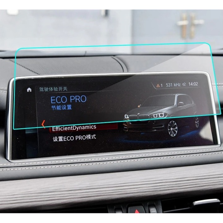 TRB 9H edzett üveg képernyővédő, navigációs képernyővédő BMW X5, X6 F15/F16 2014-2018