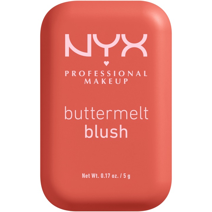 Fard de obraz NYX Professional Makeup Buttermelt 4.25 Butta Sunset Sorbet, rezistenta pana la 12 ore, rezistent la transfer, 5 g