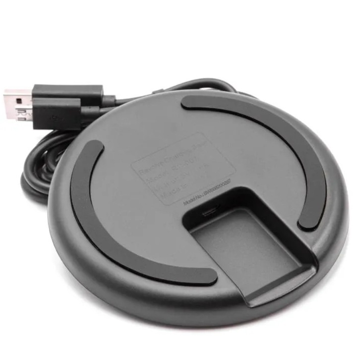 Bluetooth hangszóró töltőállomás, fekete, 10.5x1.9cm, micro USB kábel mellékelve