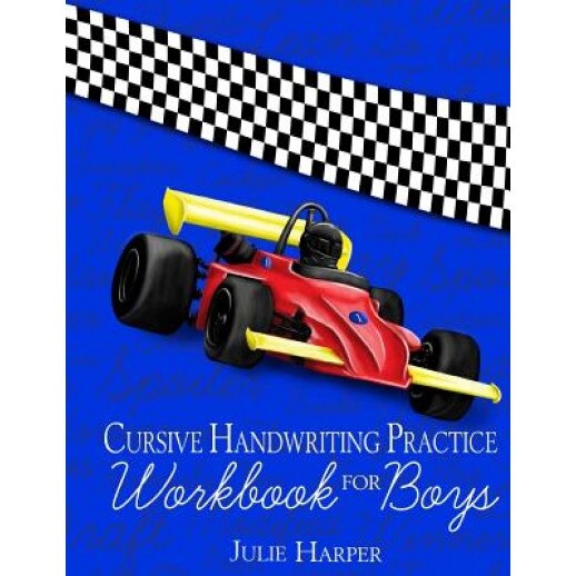 Cursive Handwriting Practice Workbook for Boys, Julie Harper (Author)
