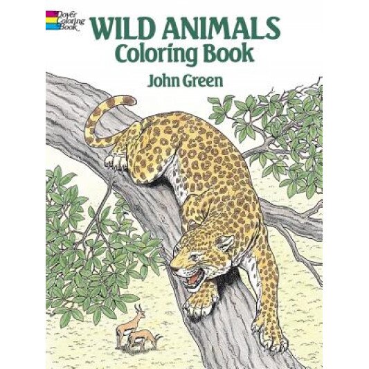 Wild Animals Coloring Book, John Green