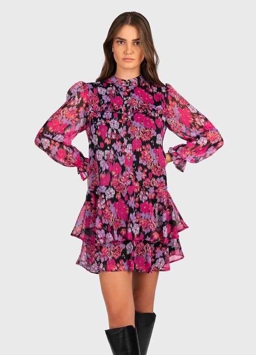 Rochie mini cu volane Liu Jo WF3141T3607, Rózsa