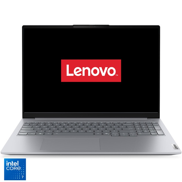 Laptop Lenovo ThinkBook 16 Gen 9 cu procesor Intel Core™ 7 240H cu procesor 4.00 GHz, 16" WUXGA IPS 400nits, 8GB RAM, 512GB SSD, Intel® Graphics, No OS
