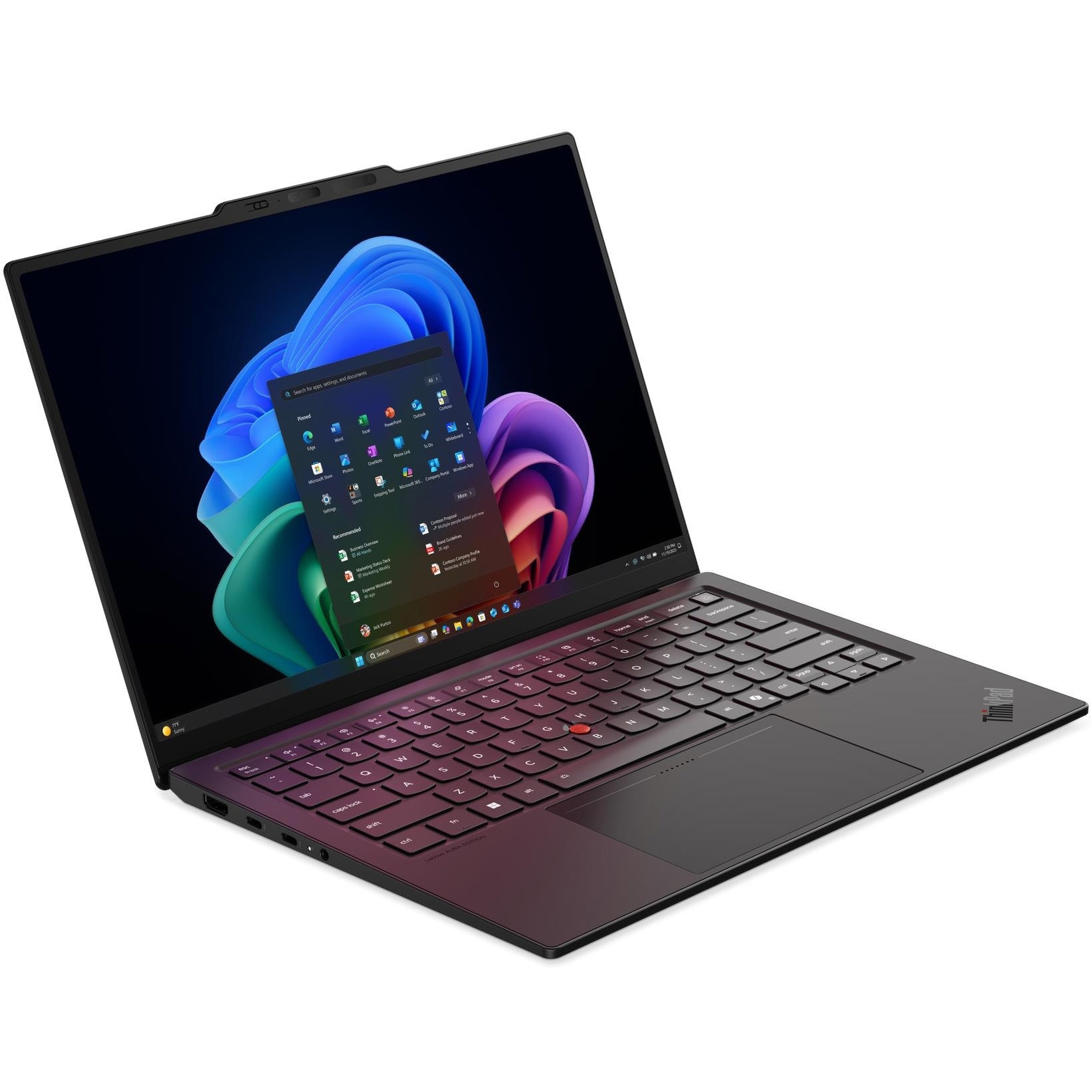 Laptop Lenovo ThinkPad X1 Carbon Gen 14 Aura Edition cu procesor Intel Core™ Ultra 7 355 pana la 4.70 GHz, 14" WUXGA IPS 500nits, Multi-touch, 32GB RAM, 1TB SSD, Intel® Graphics, Windows® 11 Pro