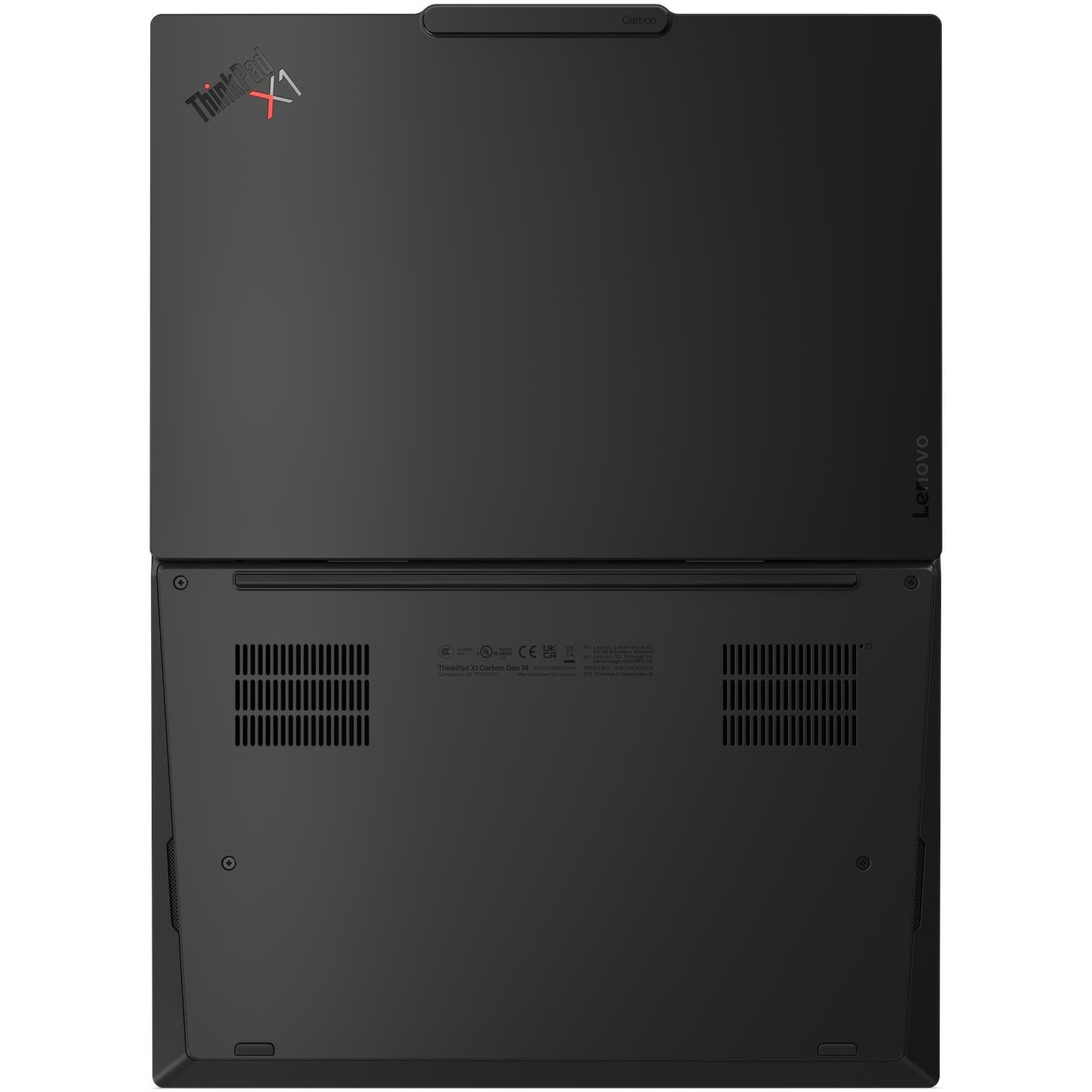 Laptop Lenovo ThinkPad X1 Carbon Gen 14 Aura Edition cu procesor Intel Core™ Ultra 7 355 pana la 4.70 GHz, 14" WUXGA IPS 500nits, Multi-touch, 32GB RAM, 1TB SSD, Intel® Graphics, Windows® 11 Pro