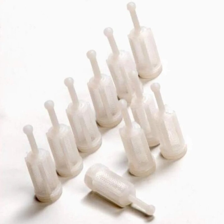 Set 10 filtre nylon pentru pistol vopsit, alb, 11x36mm