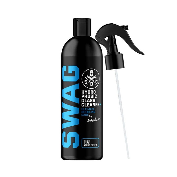 SWAG Hydrophobic Glass Cleaner+ 500ml - üvegtisztító láthatatlan ablaktörlő hatással
