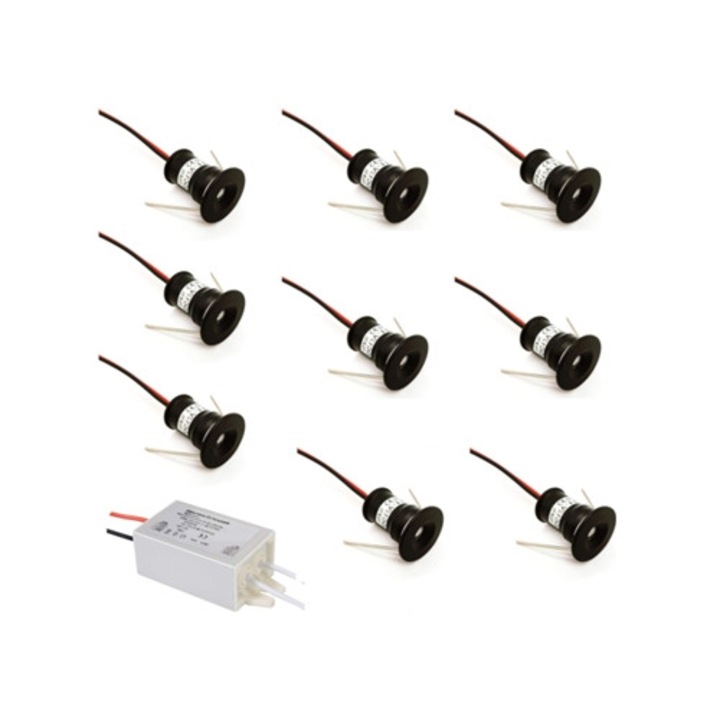 Spot LED mini, eficient energetic, alb, mic