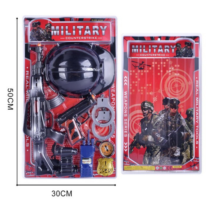 Set Pistol de Jucarie, 50 cm, Plastic Rezistent, Cadou Baieti 6+ Ani