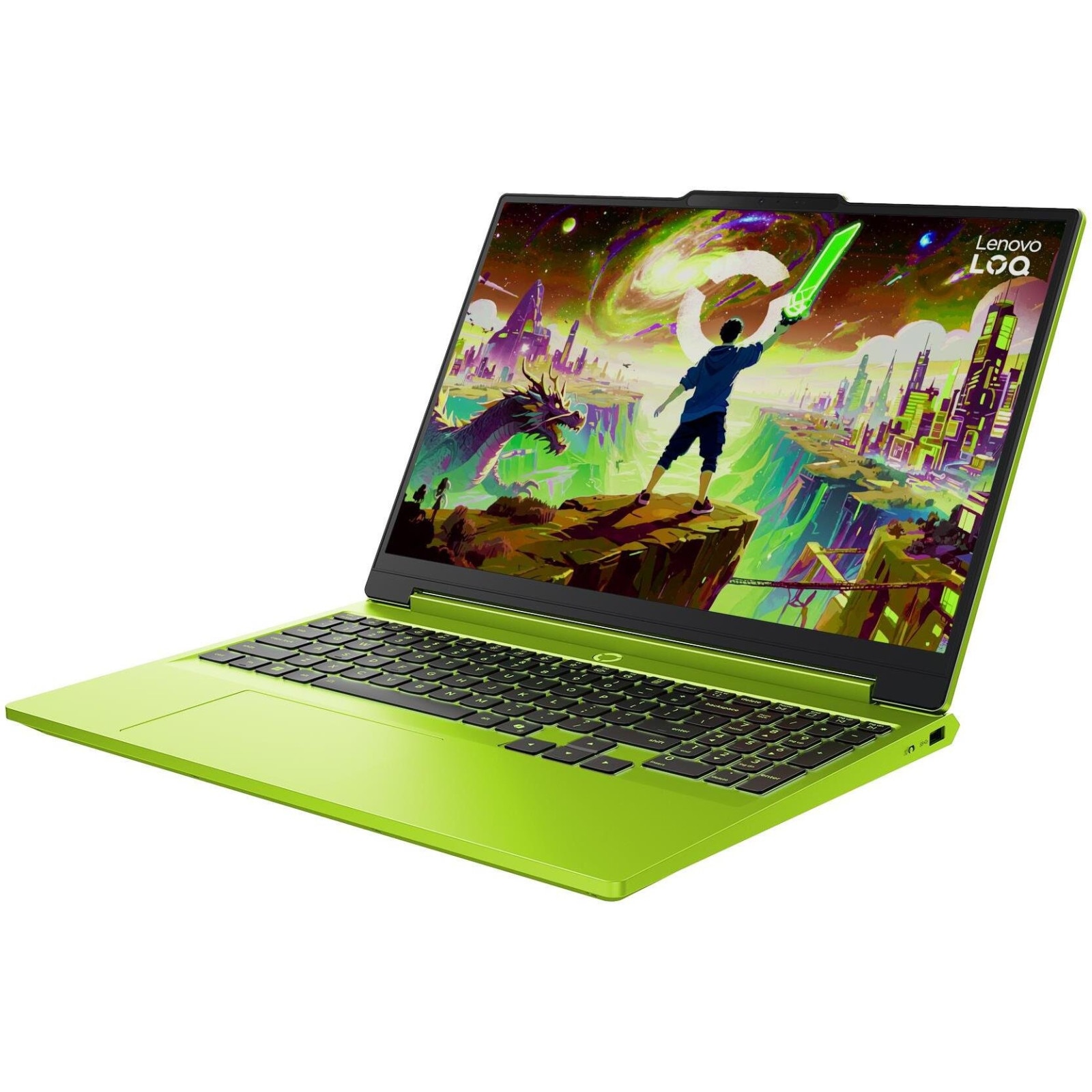 Laptop Lenovo LOQ, 15.3" WUXGA, AMD Ryzen™ 7 250 pana la 5.1 GHz, 16 GB RAM DDR5 5600, 512 GB SSD, NVIDIA® GeForce® RTX 5050 8 GB, Windows 11 Home, Surge Green 512 GB