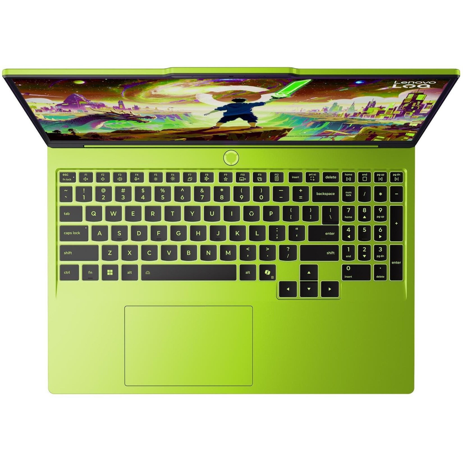 Laptop Lenovo LOQ, 15.3" WUXGA, AMD Ryzen™ 7 250 pana la 5.1 GHz, 16 GB RAM DDR5 5600, 512 GB SSD, NVIDIA® GeForce® RTX 5050 8 GB, Windows 11 Home, Surge Green 512 GB