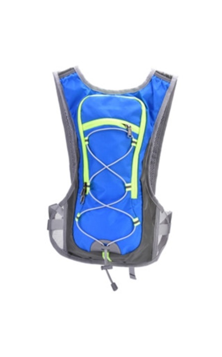 Rucsac ultralight unisex pentru sporturi outdoor cu rezervor de apa albastru