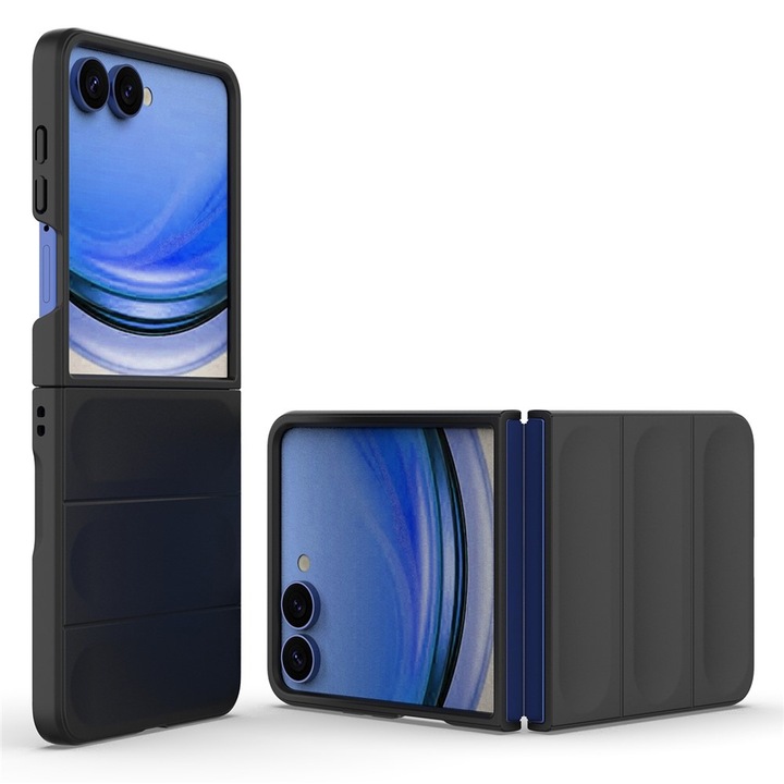 Husa pentru Samsung Galaxy Z Flip 8 DaDen® Magic Shield, Antisoc, Material flexibil, TPU, Negru