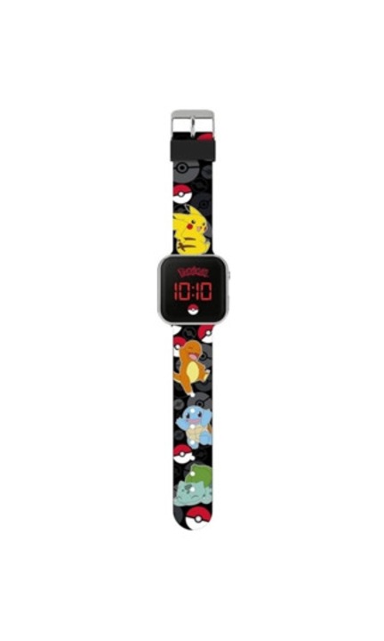 Ceas digital copii Pokemon L, negru