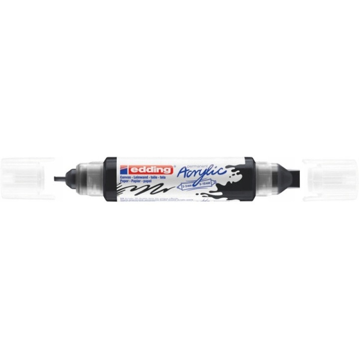 Edding 3D akril marker, dupla hegyű, fekete, 2-3mmx5-10mm