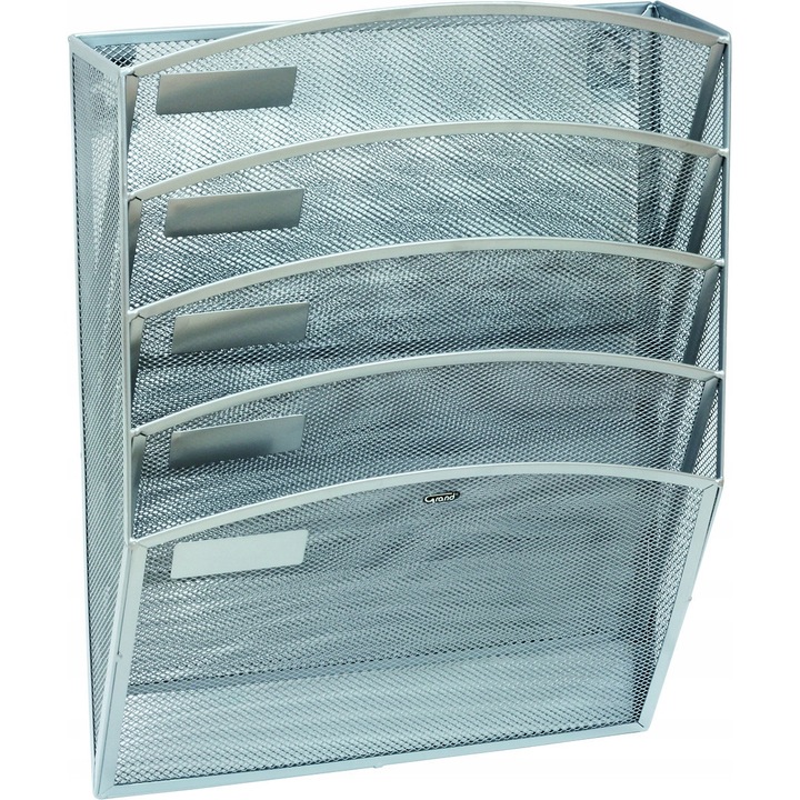 Suport documente perete Grand GR-080S metal argintiu 47.5x10.3x31.4cm