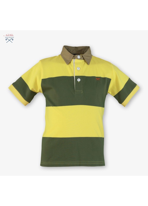 Tricou polo galben baieti NelBlu 6 ani